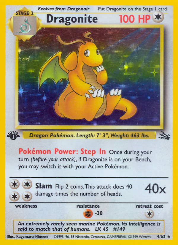 Dragonite (4/62) [Fossil 1st Edition] 