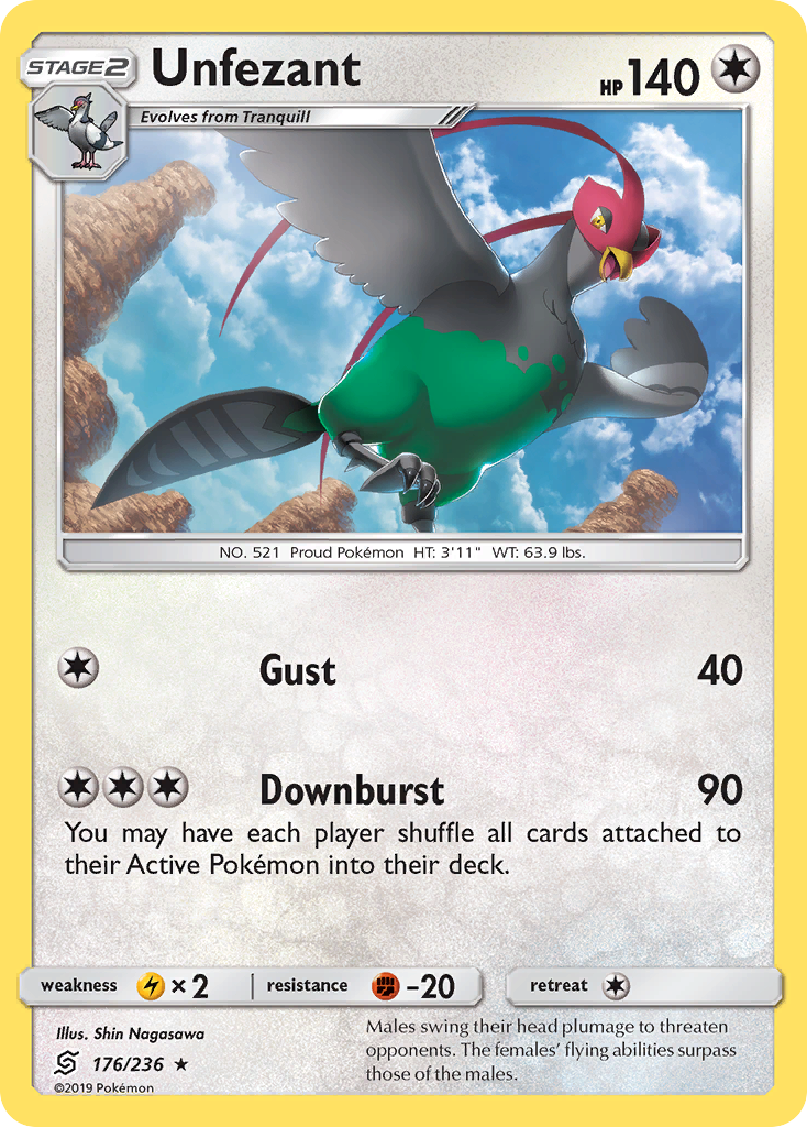 Unfezant (176/236) [Sun &amp; Moon: Unified Minds] 