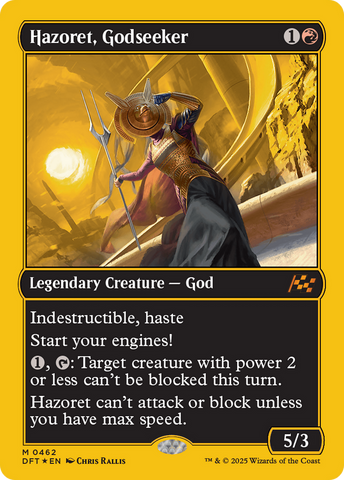 Hazoret, Godseeker (First-Place Foil) [Aetherdrift] 