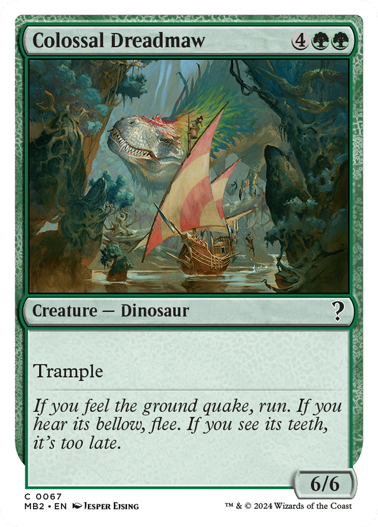 Colossal Dreadmaw (White Border) [Mystery Booster 2] 