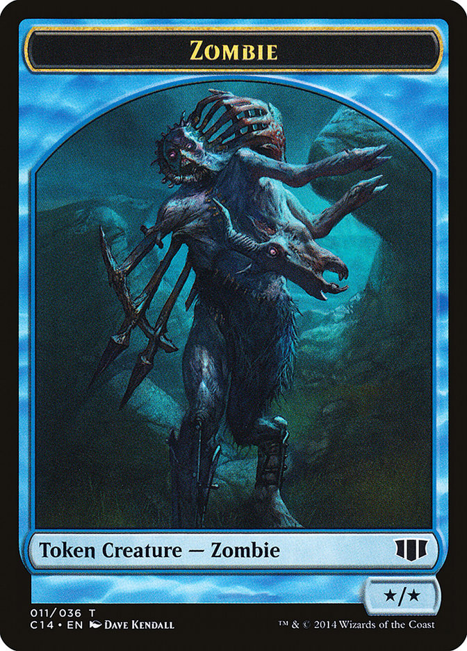 Ape // Zombie (011/036) Double-Sided Token [Commander 2014 Tokens] 