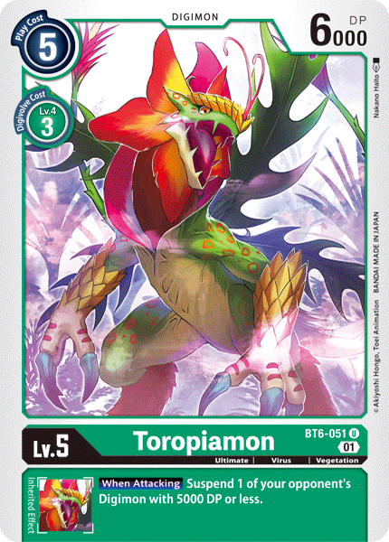 Toropiamon [BT6-051] [Double Diamond]