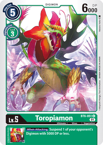 Toropiamon [BT6-051] [Double Diamond] 