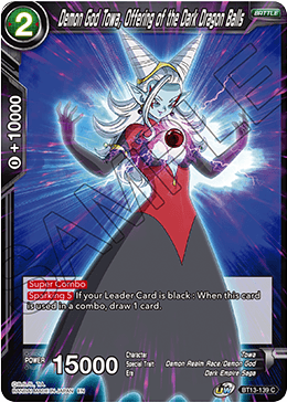 Demon God Towa, Offering of the Dark Dragon Balls (Common) (BT13-139) [Supreme Rivalry] 