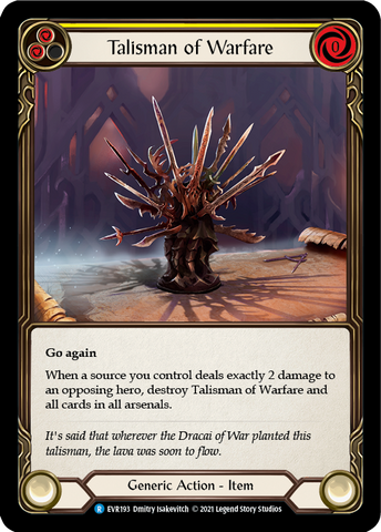 Talisman of Warfare [EVR193] (Everfest) 1st Edition Normal 