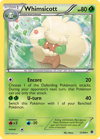 Whimsicott (12/98) [Black &amp; White: Emerging Powers] 