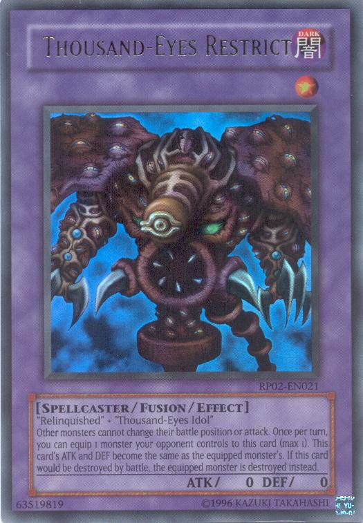 Thousand-Eyes Restrict [RP02-EN021] Ultra Rare 