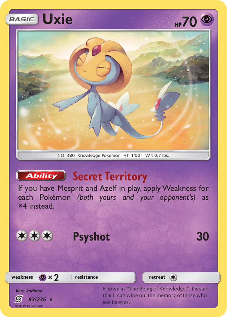 Uxie (83/236) [Sun &amp; Moon: Unified Minds] 