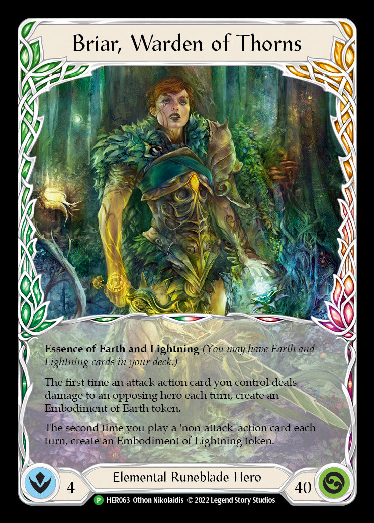 Briar, Warden of Thorns [HER063] (Promo)  Cold Foil