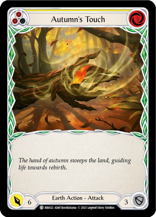 Autumn's Touch (Yellow) [BRI022] (Tales of Aria Briar Blitz Deck) 1st Edition Normal 