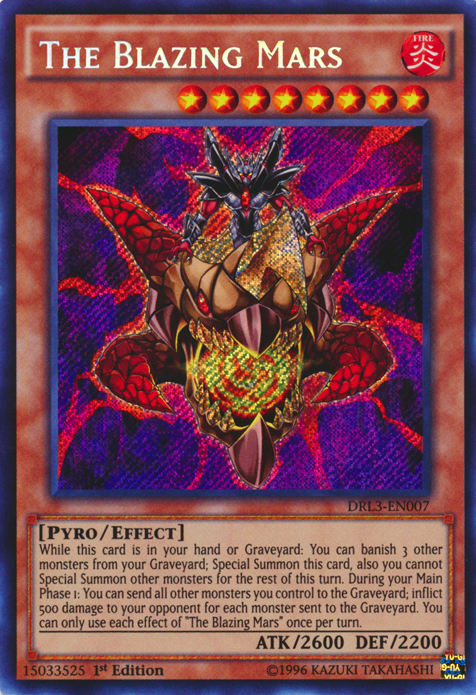 The Blazing Mars [DRL3-EN007] Secret Rare 