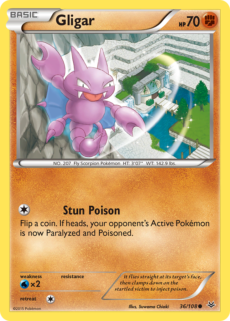 Gligar (36/108) [XY: Roaring Skies] 
