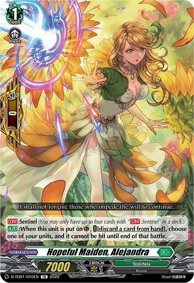 Hopeful Maiden, Alejandra (D-TD01/010EN) [D-TD01: Urara Haneyama -Bandmaster of Blossoming Bonds-] 
