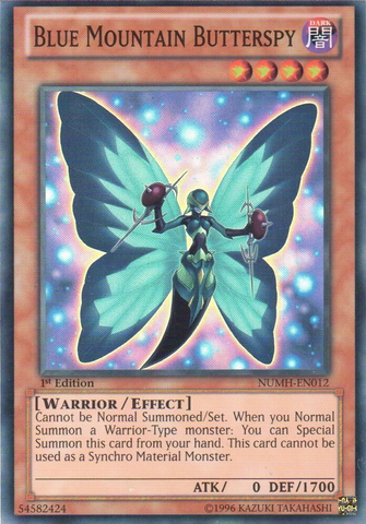 Blue Mountain Butterspy [NUMH-EN012] Super Rare 