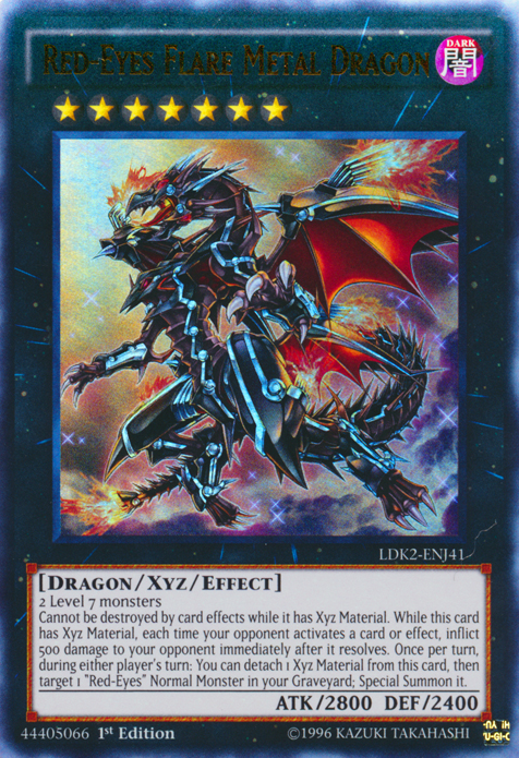 Red-Eyes Flare Metal Dragon [LDK2-ENJ41] Ultra Rare 
