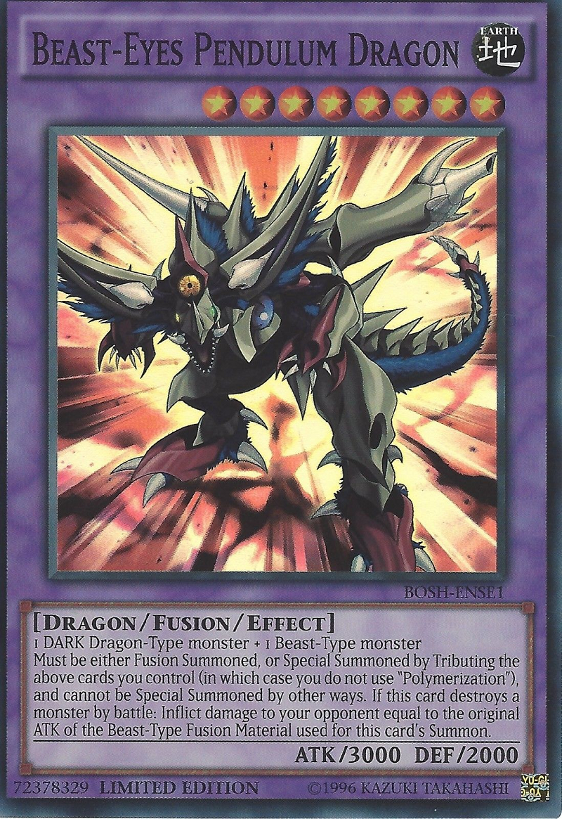 Beast-Eyes Pendulum Dragon [BOSH-ENSE1] Super Rare 