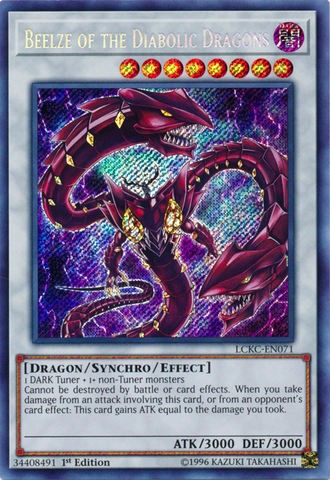 Beelze of the Diabolic Dragons [LCKC-EN071] Secret Rare 