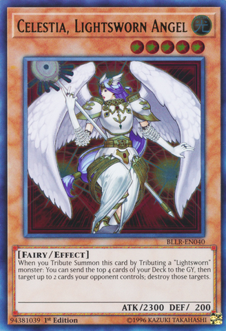 Celestia, Lightsworn Angel [BLLR-EN040] Ultra Rare 