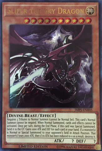 Slifer the Sky Dragon [JMPS-EN005] Ultra Rare 