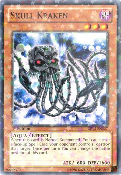 Skull Kraken [SP13-EN007] Starfoil Rare 