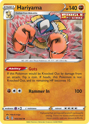 Hariyama (143/264) [Sword &amp; Shield: Fusion Strike] 