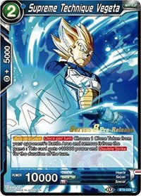Supreme Technique Vegeta (BT8-029_PR) [Malicious Machinations Prerelease Promos] 