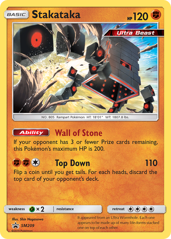 Stakataka (SM209) [Sun &amp; Moon: Black Star Promos] 