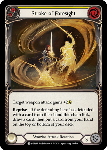 Stroke of Foresight (Yellow) [U-WTR139] (Welcome to Rathe Unlimited) Unlimited Rainbow Foil 