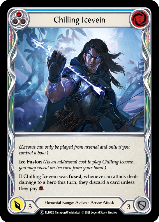 Chilling Icevein (Blue) [U-ELE052] (Tales of Aria Unlimited) Unlimited Rainbow Foil 