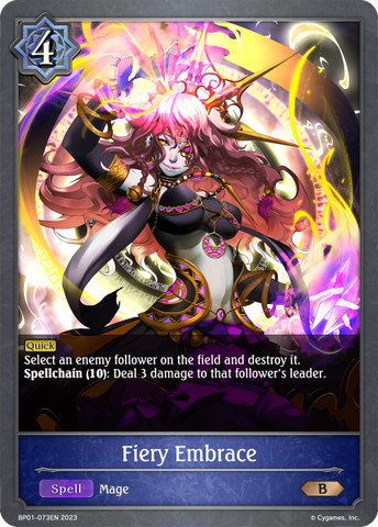 Fiery Embrace (BP01-073EN) [Advent of Genesis] 