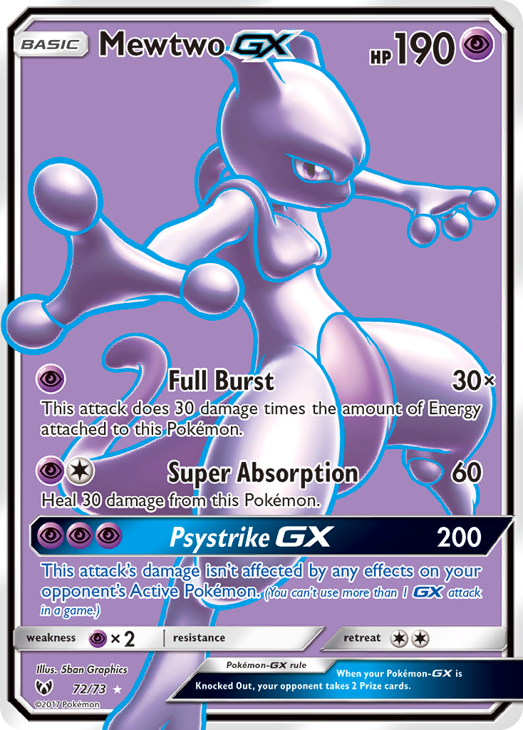 Mewtwo GX (72/73) [Sun &amp; Moon: Shining Legends] 