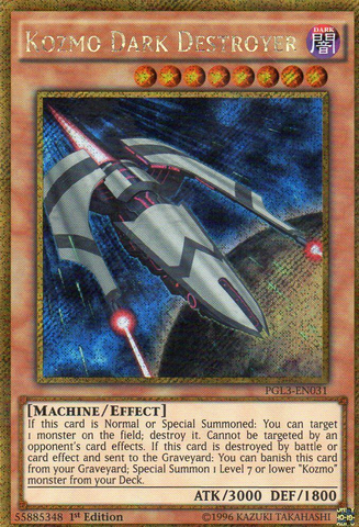 Kozmo Dark Destroyer [PGL3-EN031] Gold Secret Rare 