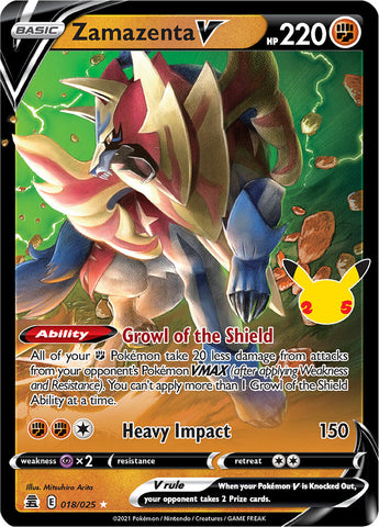 Zamazenta V (018/025) [Celebrations: 25th Anniversary] 