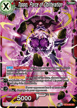 Toppo, Force of Obliteration (BT14-004) [Cross Spirits] 