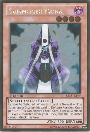 Summoner Monk [PGLD-EN089] Gold Rare 