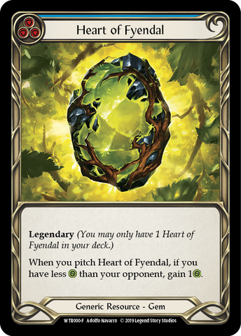 Heart of Fyendal [WTR000-F] (Welcome to Rathe) Alpha Print Cold Foil 