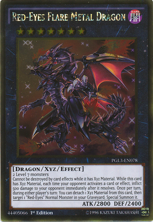 Red-Eyes Flare Metal Dragon [PGL3-EN078] Gold Rare 