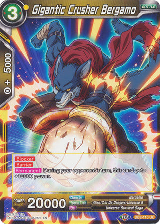Gigantic Crusher Bergamo (DB2-110) [Divine Multiverse] 