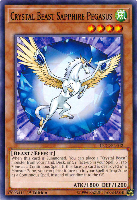 Crystal Beast Sapphire Pegasus [LED2-EN042] Common 