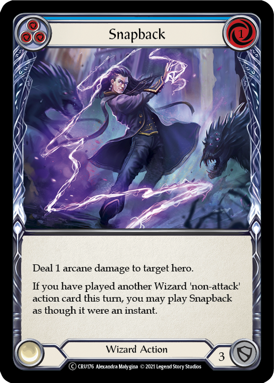 Snapback (Blue) [U-CRU176] (Crucible of War Unlimited) Unlimited Normal 