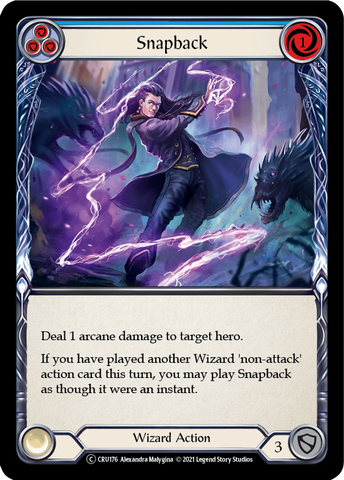 Snapback (Blue) [U-CRU176] (Crucible of War Unlimited) Unlimited Normal 