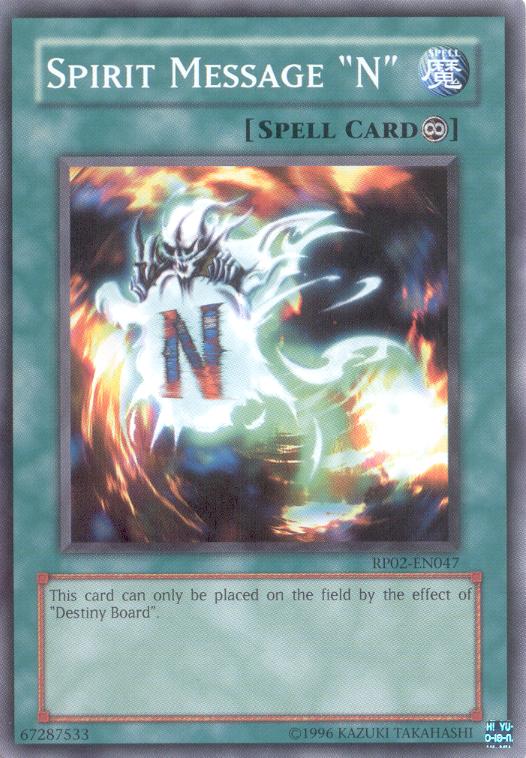 Spirit Message “N” [RP02-EN047] Common 