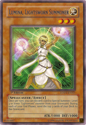 Lumina, Lightsworn Summoner [LODT-EN021] Rare 