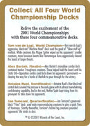 2001 World Championships Ad [World Championship Decks 2001] 