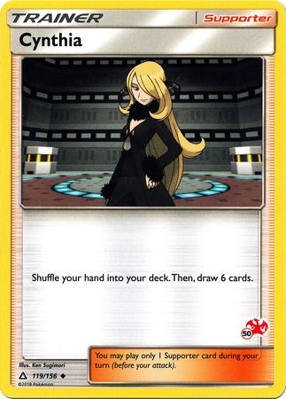 Cynthia (119/156) (Charizard Stamp #50) [Battle Academy 2020] 