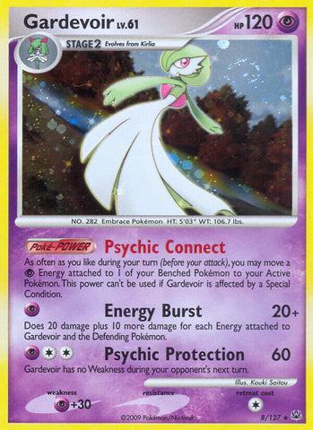Gardevoir (8/127) (Theme Deck Exclusive) [Platinum: Base Set] 