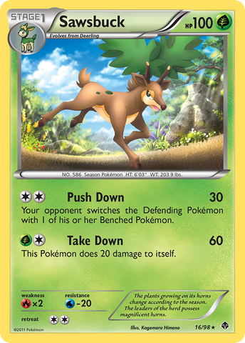 Sawsbuck (16/98) [Black &amp; White: Emerging Powers] 