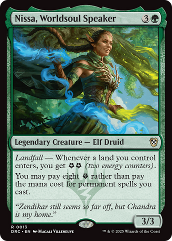 Nissa, Worldsoul Speaker [Aetherdrift Commander] 