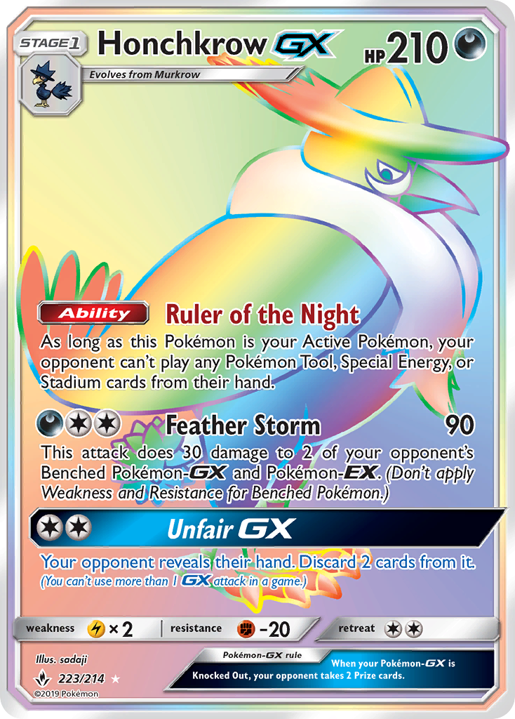 Honchkrow GX (223/214) [Sun &amp; Moon: Unbroken Bonds] 