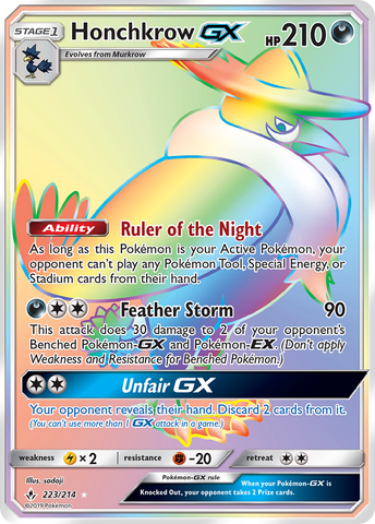 Honchkrow GX (223/214) [Sun &amp; Moon: Unbroken Bonds] 